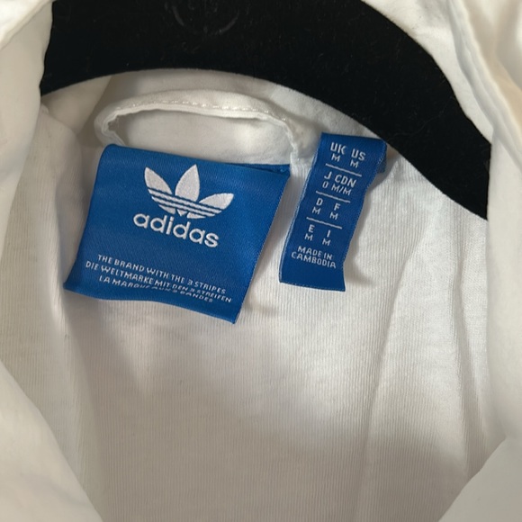 Adidas White Track Jacket Gold, Red, and Blue Design Urban Outfitters Medium - Picture 7 of 10
